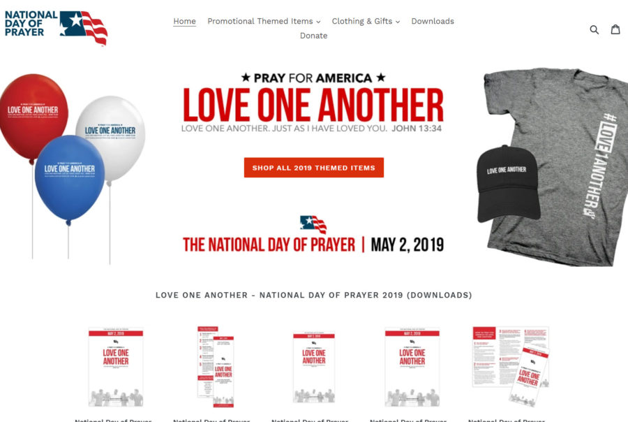 National Day Of Prayer Love One Another Tshirt National Day Of Prayer Love One Another Tshirt