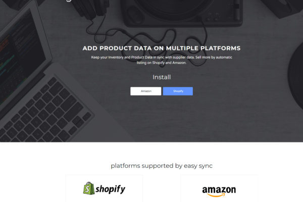 Shopify + Amazon product data synchronization